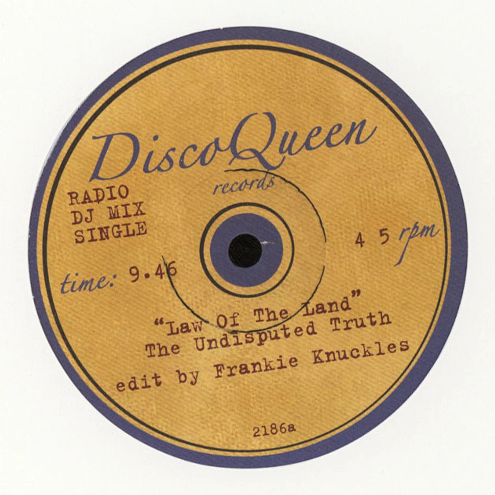 Frankie Knuckles - Disco Queen Edits #2186