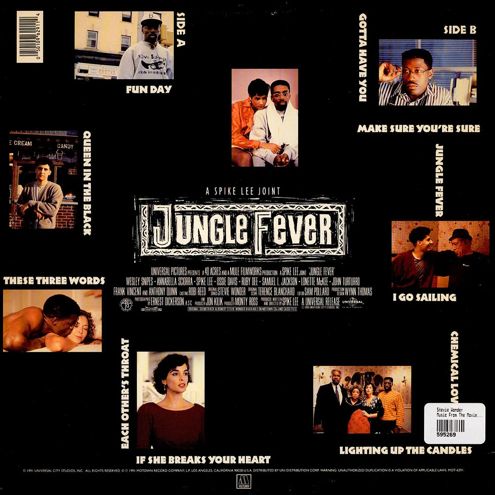 Stevie Wonder - Music From The Movie "Jungle Fever"