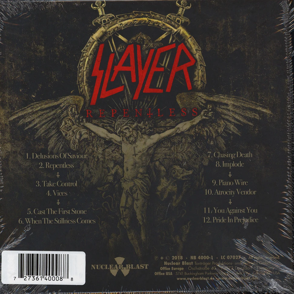 Slayer - Repentless 6x6,66" Box Set Red Vinyl Edition