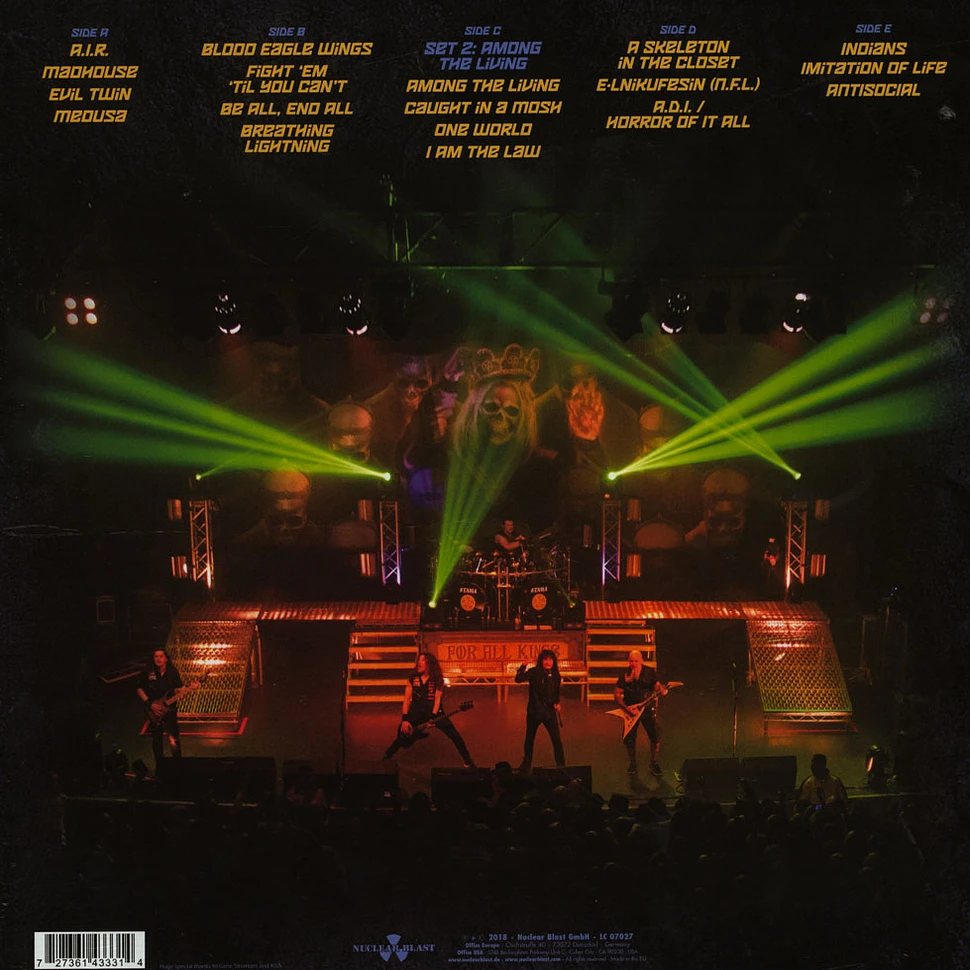 Anthrax - Kings Among Scotland Black Vinyl Edition