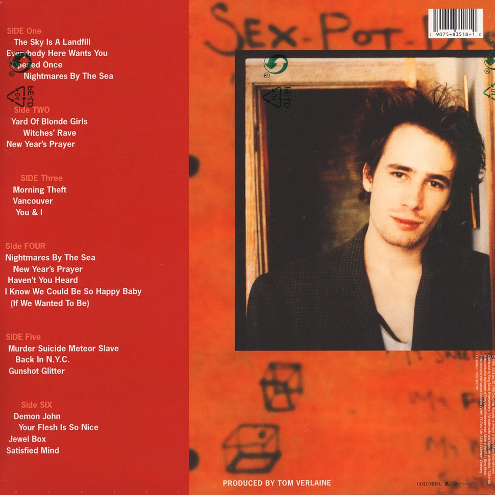 Jeff Buckley - Sketches For My Sweetheart The Drunk