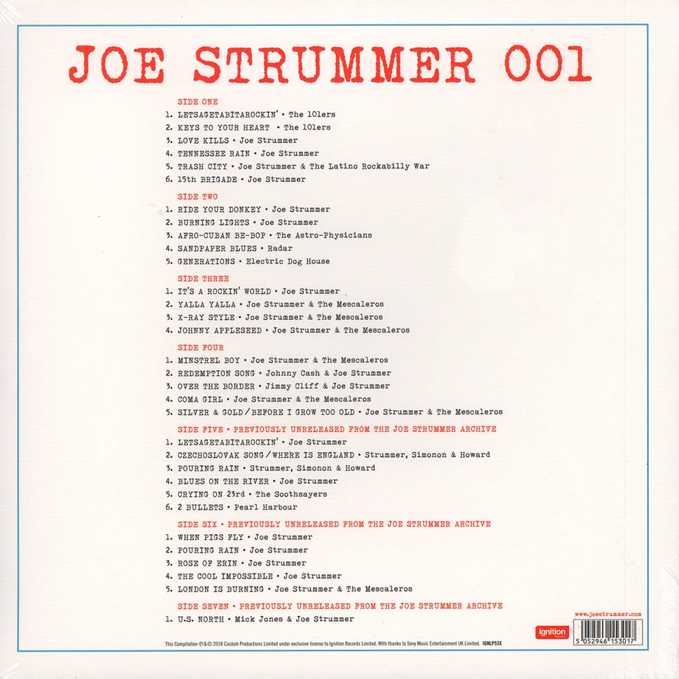 Joe Strummer - Joe Strummer 001 Vinyl Box