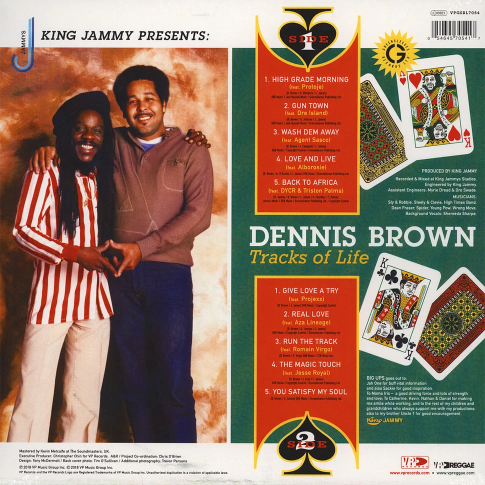 King Jammy presents Dennis Brown - Tracks Of Life