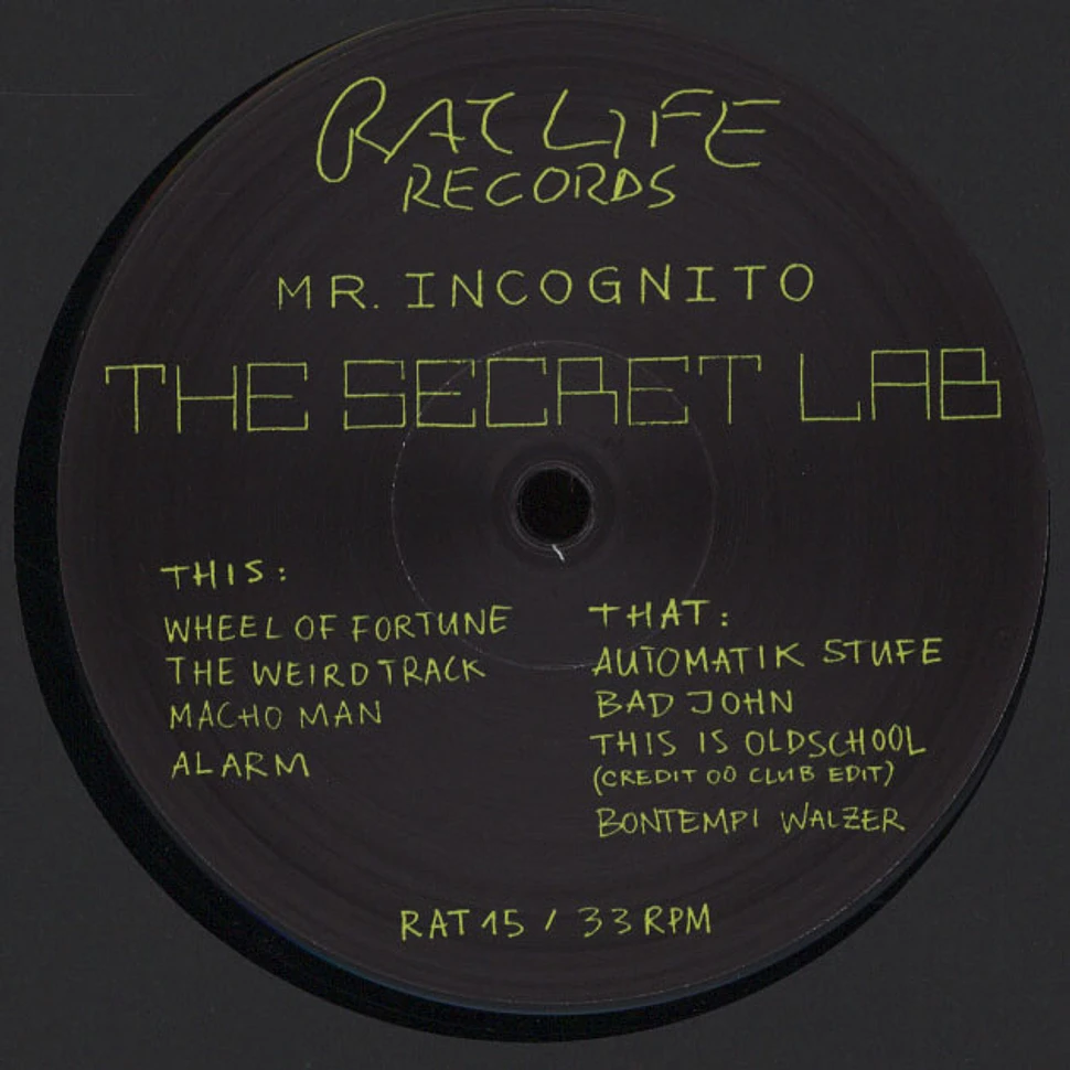 Mr. Incognito - The Secret Lab