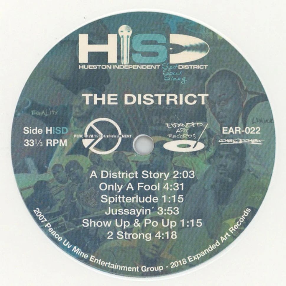 H.I.S.D. (Hueston Independent Spit District) - The District White & Yellow Vinyl Edition