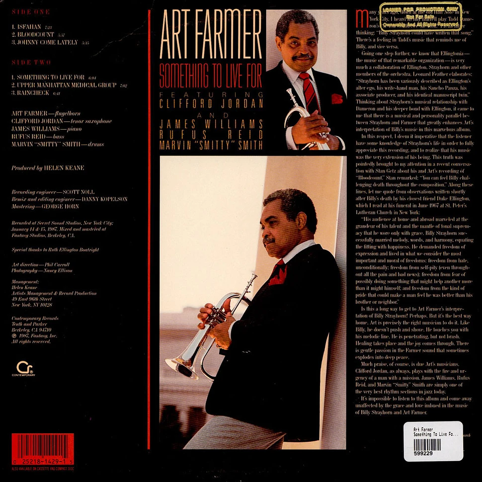 Art Farmer - Something To Live For - The Music Of Billy Strayhorn
