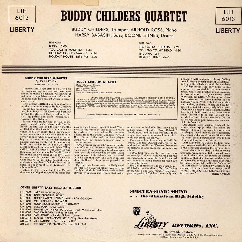 Buddy Childers Quartet - Buddy Childers Quartet