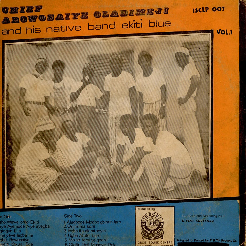 Chief Arowosaiye Oladimeji & His Native Blues Band - Vol. 1