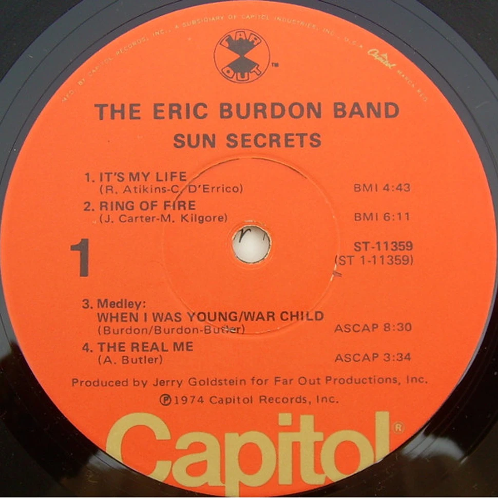 Eric Burdon Band - Sun Secrets