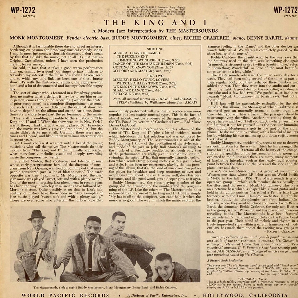 The Mastersounds - The King And I