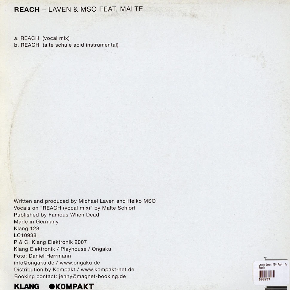 Laven & MSO Feat. Malte Schlorf - Reach