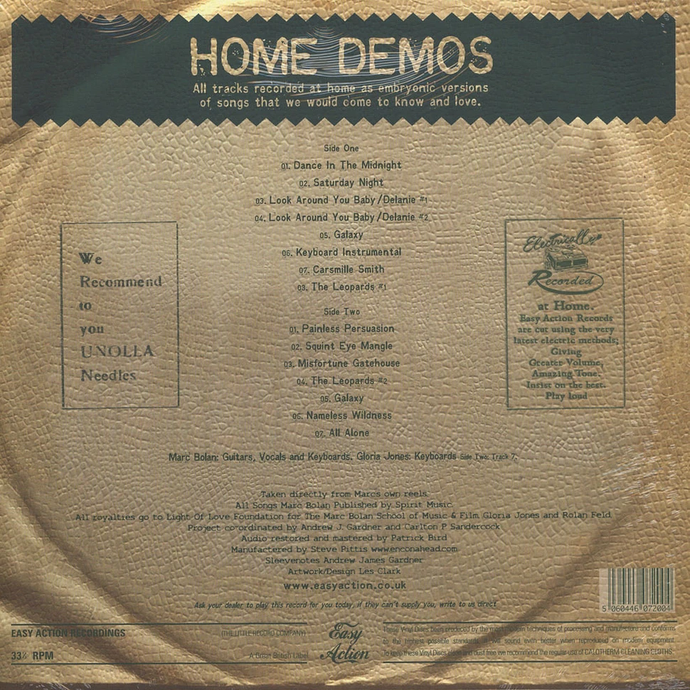 Marc Bolan - Misfortune Gatehouse: Home Demos Volume 4