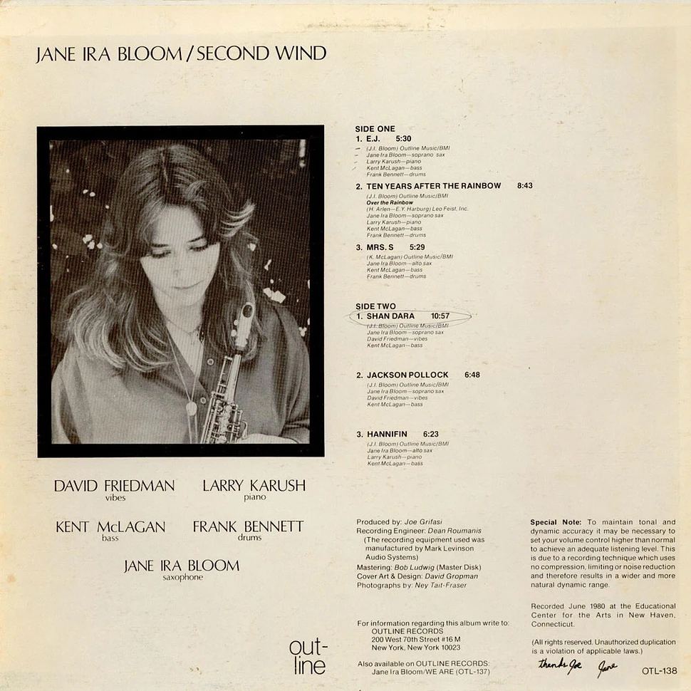 Jane Ira Bloom - Second Wind