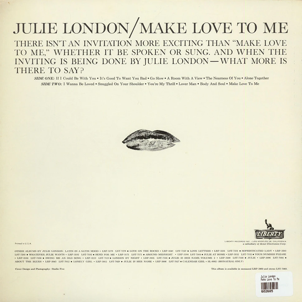 Julie London - Make Love To Me