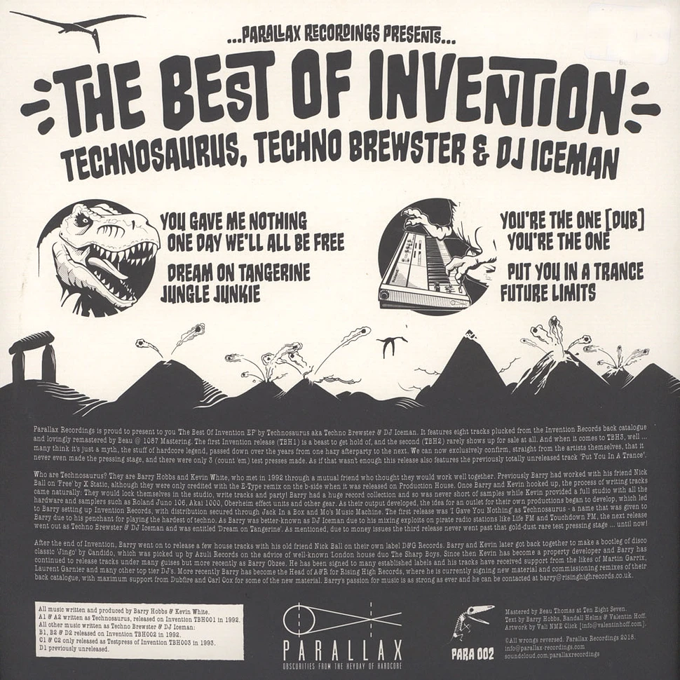 Technosaurus, Techno Brewster & DJ Iceman - Best Of Invention EP