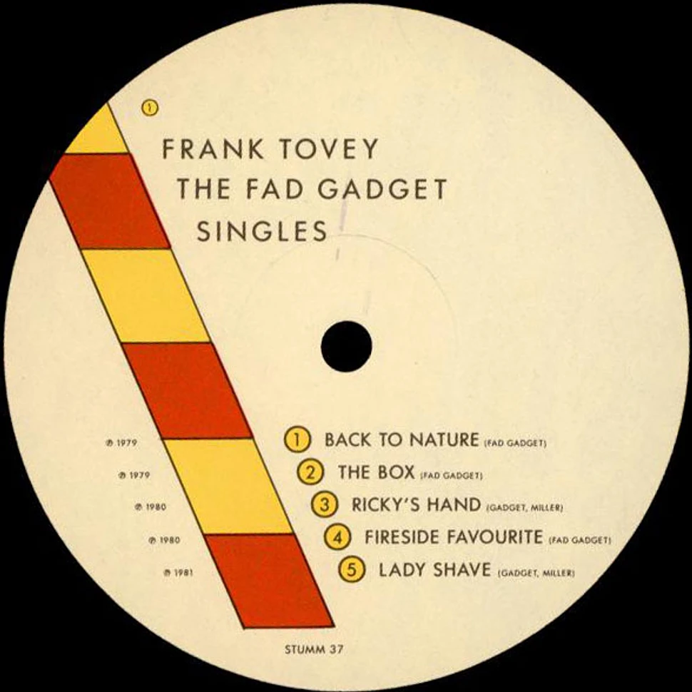 Frank Tovey - The Fad Gadget Singles