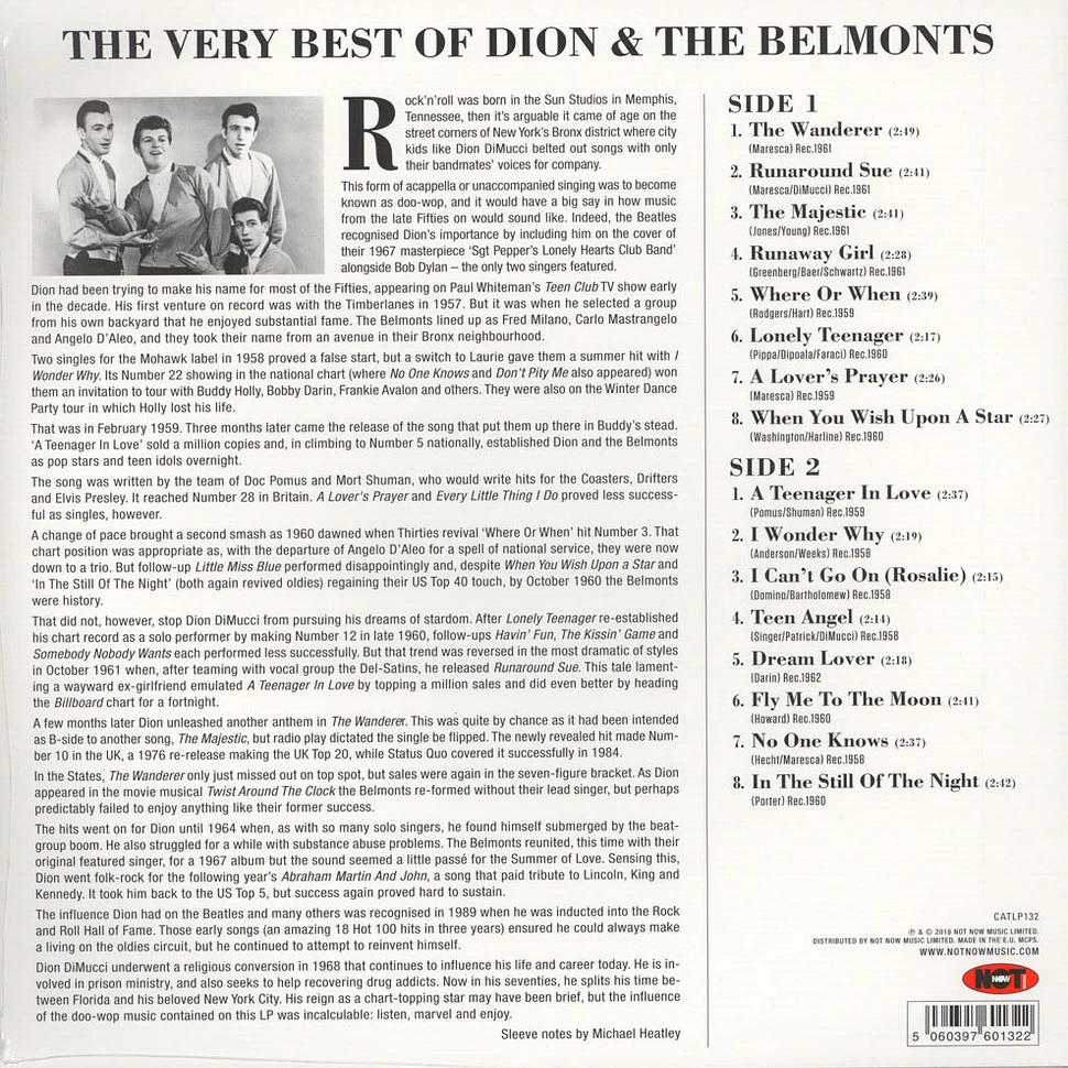 Dion & The Belmonts - The Very Best Of Dion & The Belmonts