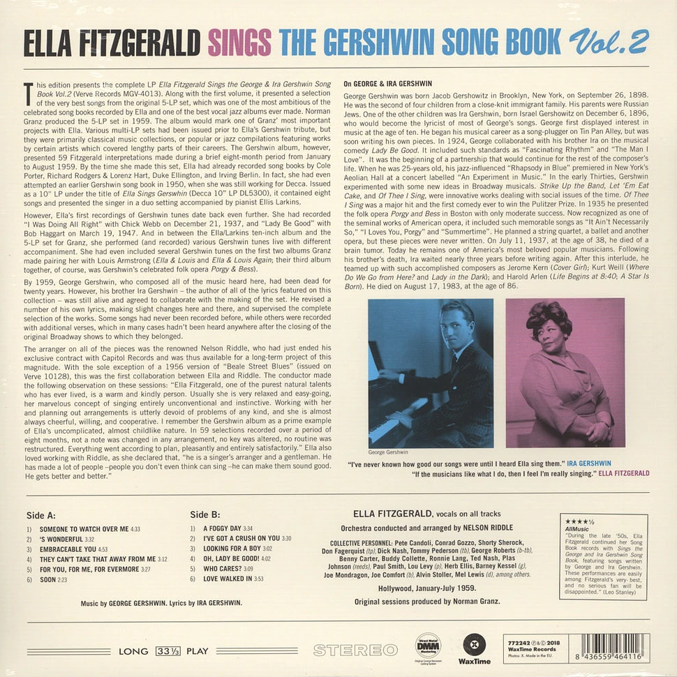 Ella Fitzgerald - Sings The Gershwin Song Book Volume 2
