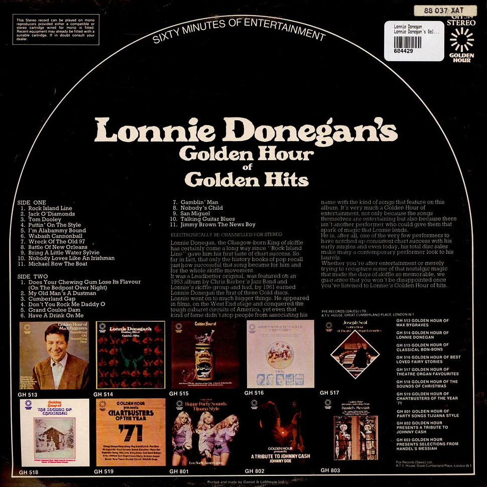 Lonnie Donegan - Lonnie Donegan's Golden Hour Of Golden Hits