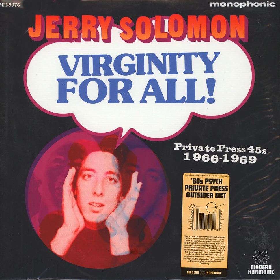 Jerry Solomon - Virginity For All Private Press 45s 1966-1969