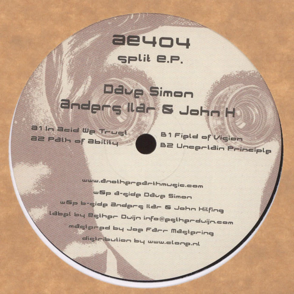 Dave Simon / Anders Ilar & John H - Split EP
