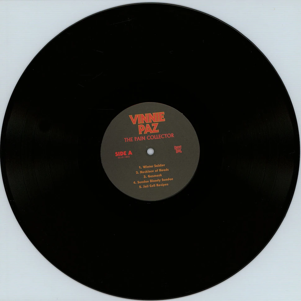 Vinnie Paz of Jedi Mind Tricks - The Pain Collector Black / Orange Vinyl Edition
