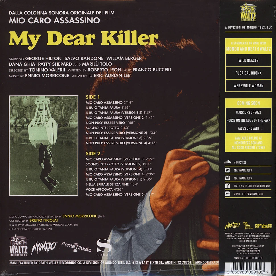 Ennio Morricone - OST My Dear Killer Red Vinyl Edition