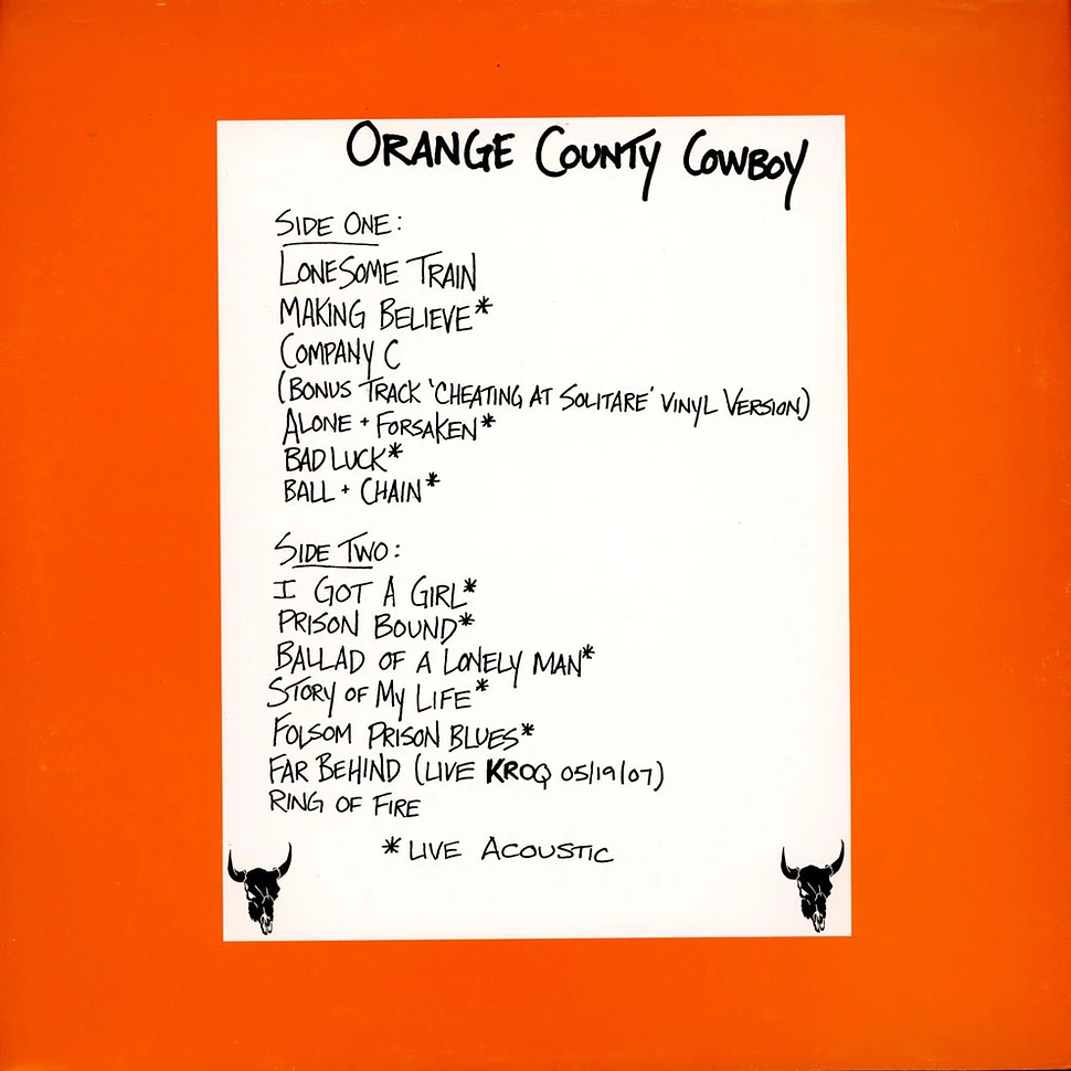 Social Distortion / Mike Ness - Orange County Cowboy
