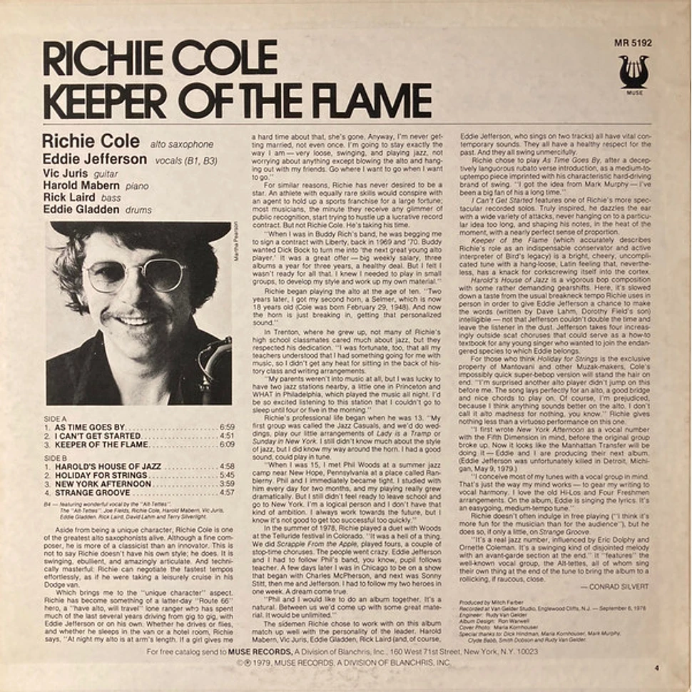 Richie Cole - Keeper Of The Flame
