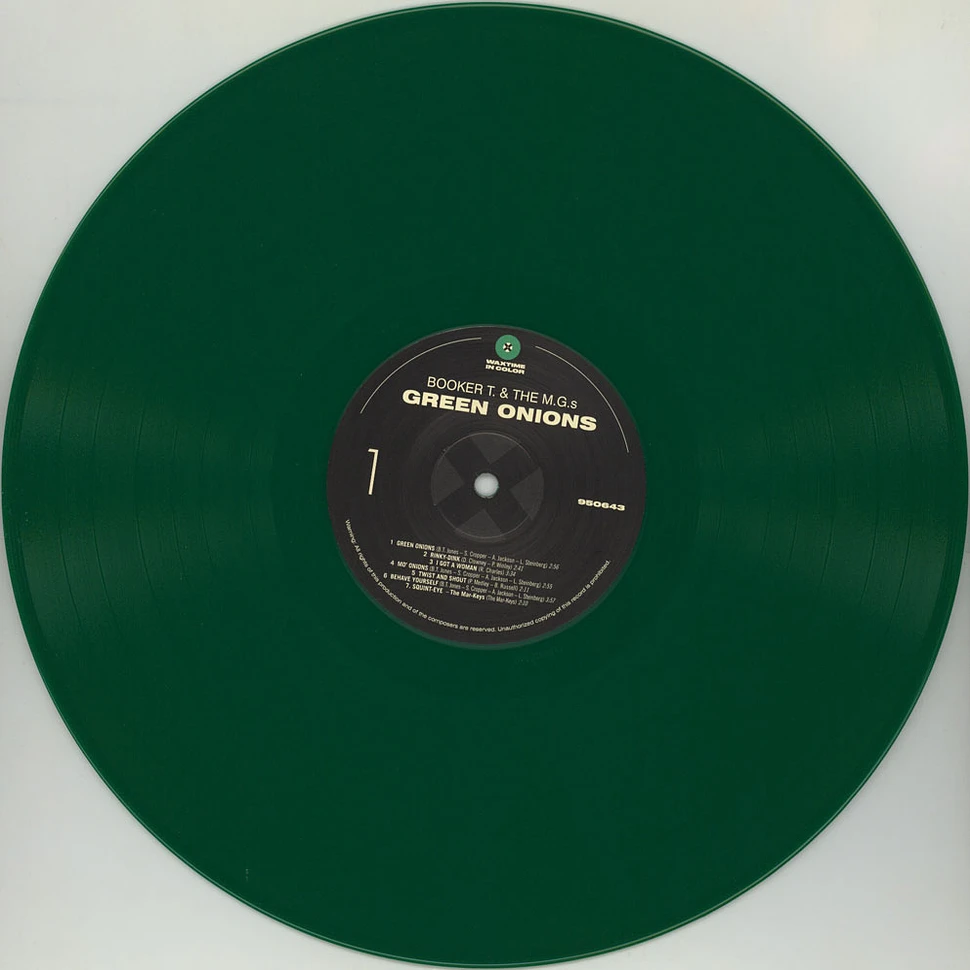 Booker T & The MG's - Green Onions Colored Vinyl Edition