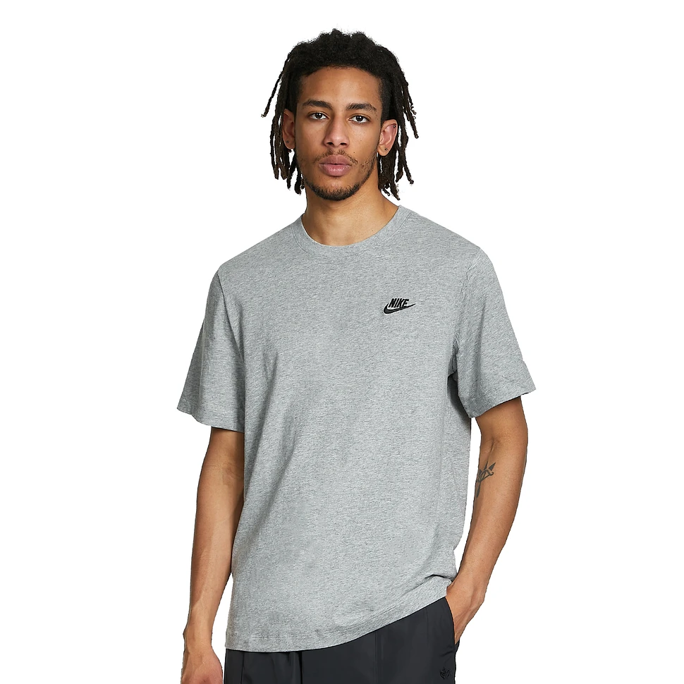 Nike - Sportswear Club T-Shirt (Dark Grey Heather / Black) | HHV