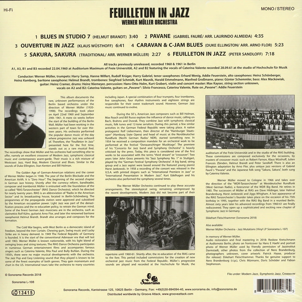 Werner Müller Orchestra - Feuilleton In Jazz