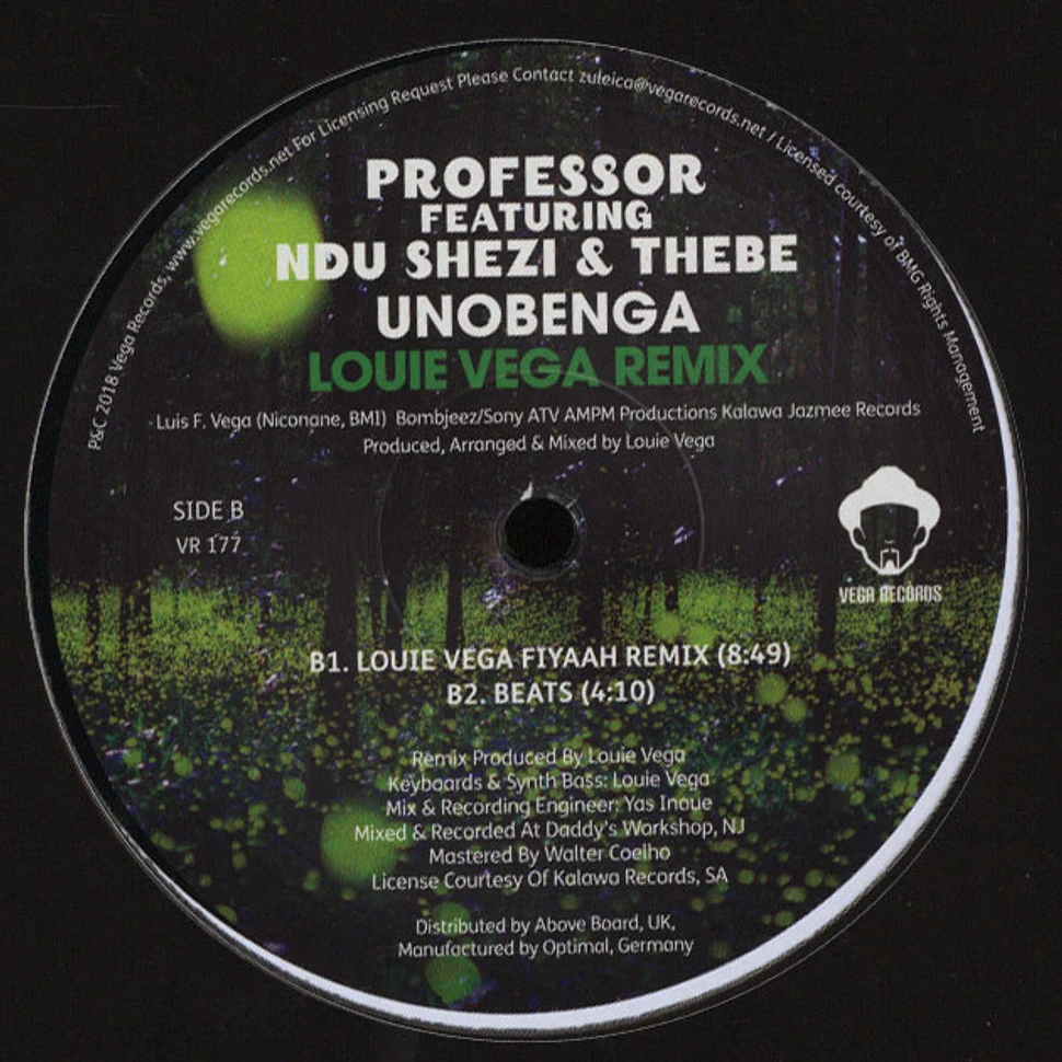 Professor - Unobenga Featuring Ndu Shezi & Thebe Louie Vega Remix