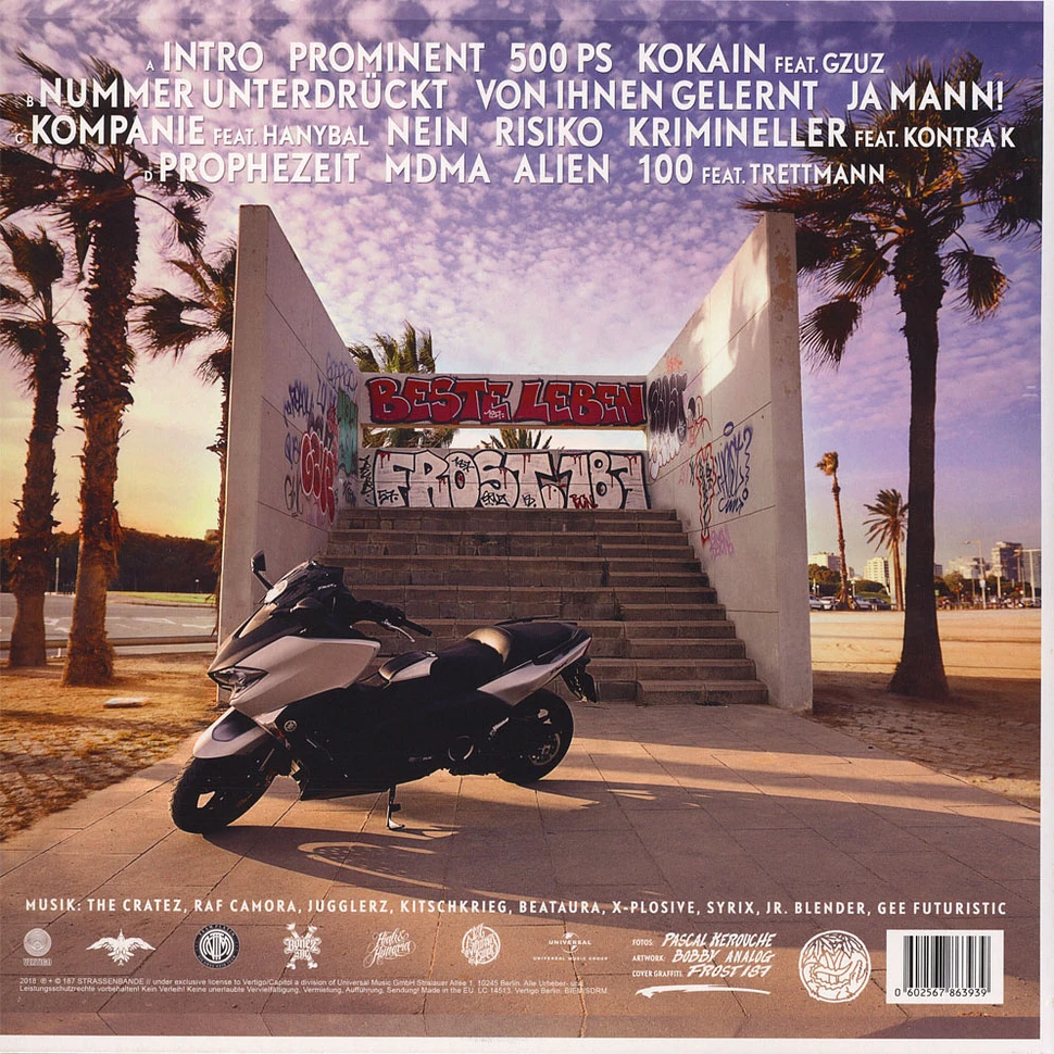 Bonez MC RAF Camora Palmen Aus Plastik 2 Vinyl 2LP 2018 EU 