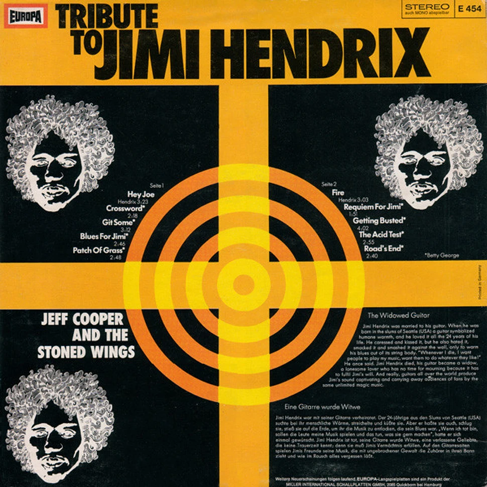 Jeff Cooper And The Stoned Wings - Tribute To Jimi Hendrix