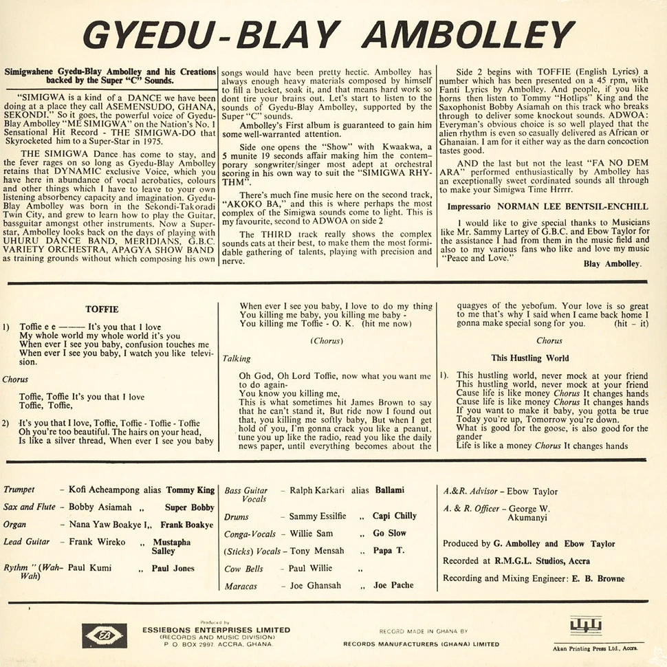 Gyedu Blay Ambolley - Simigwa