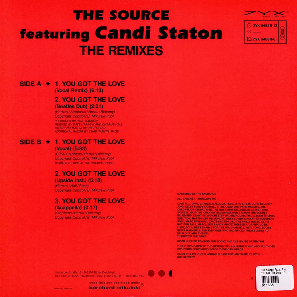 The Source Feat. Candi Staton - You Got The Love (The Remixes)