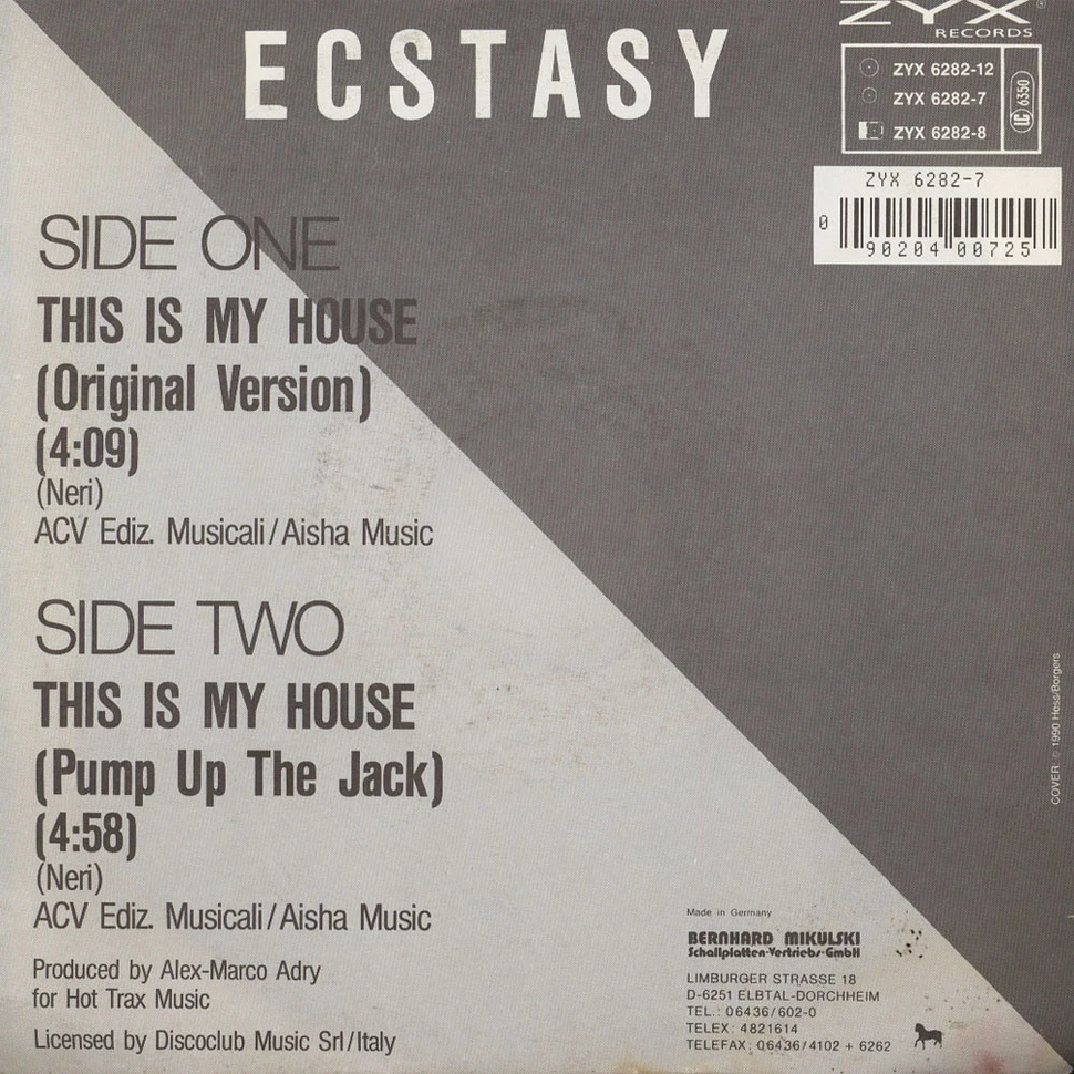 Ecstasy - This Is My House