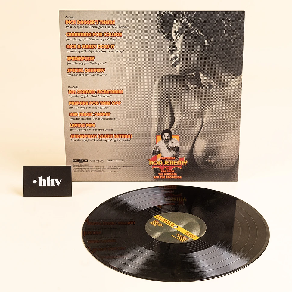 V.A. - Pornosonic: Unreleased 70s Porn Music Featuring Ron Jeremy X-Rated Black Vinyl Edition