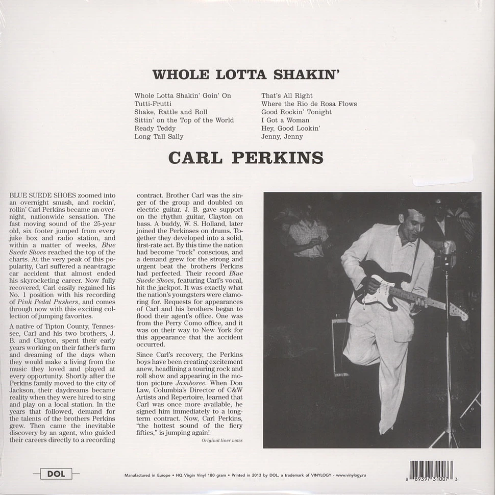 Carl Perkins - Whole Lotta Shakin' Gatefold Sleeve Edition