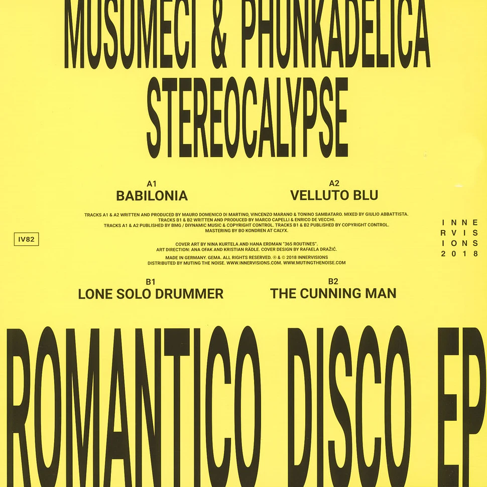 Musumeci & Phunkadelica / Stereocalypse - Romantico Disco EP