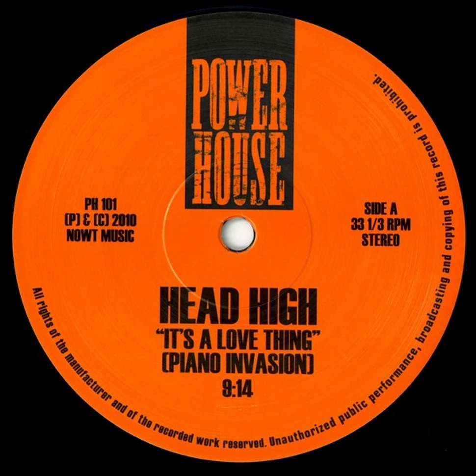 Head High - It's A Love Thing (Piano Invasion)