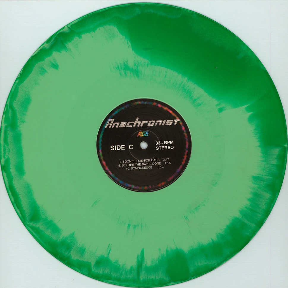 Anachronist - RGB Light & Dark Green Swirl Effect Colored Vinyl Edition