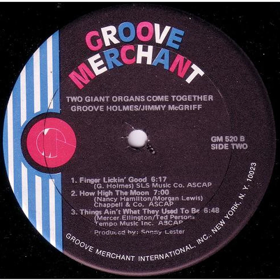 Jimmy McGriff - Richard "Groove" Holmes - Giants Of The Organ Come Together