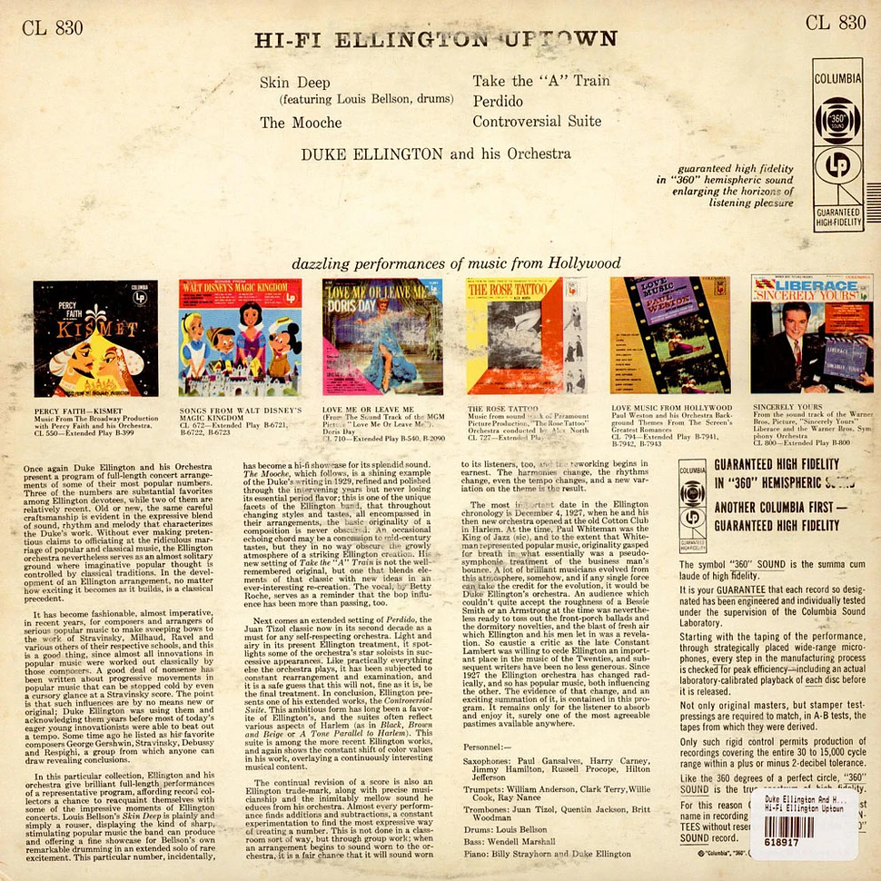 Duke Ellington And His Orchestra - Hi-Fi Ellington Uptown