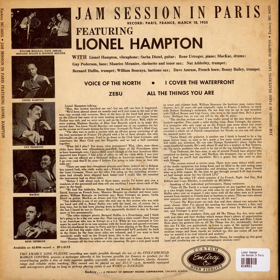 Lionel Hampton - Jam Session In Paris