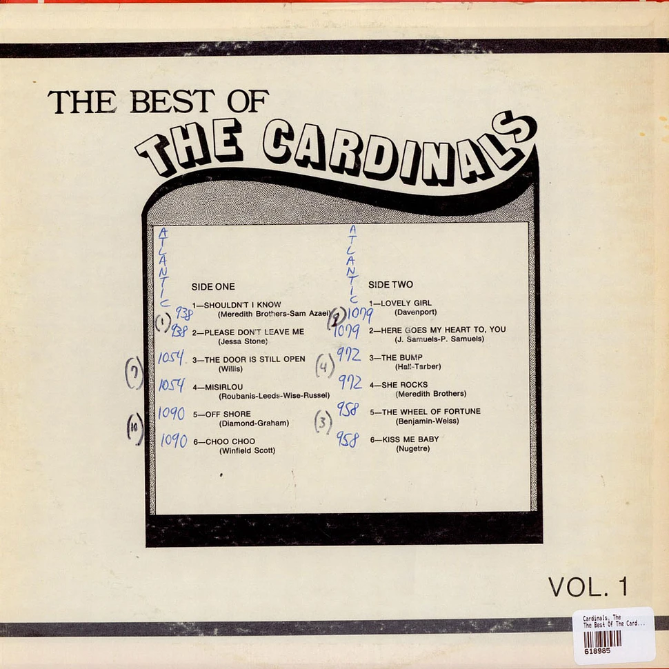 The Cardinals - The Best Of The Cardinals Vol. 1