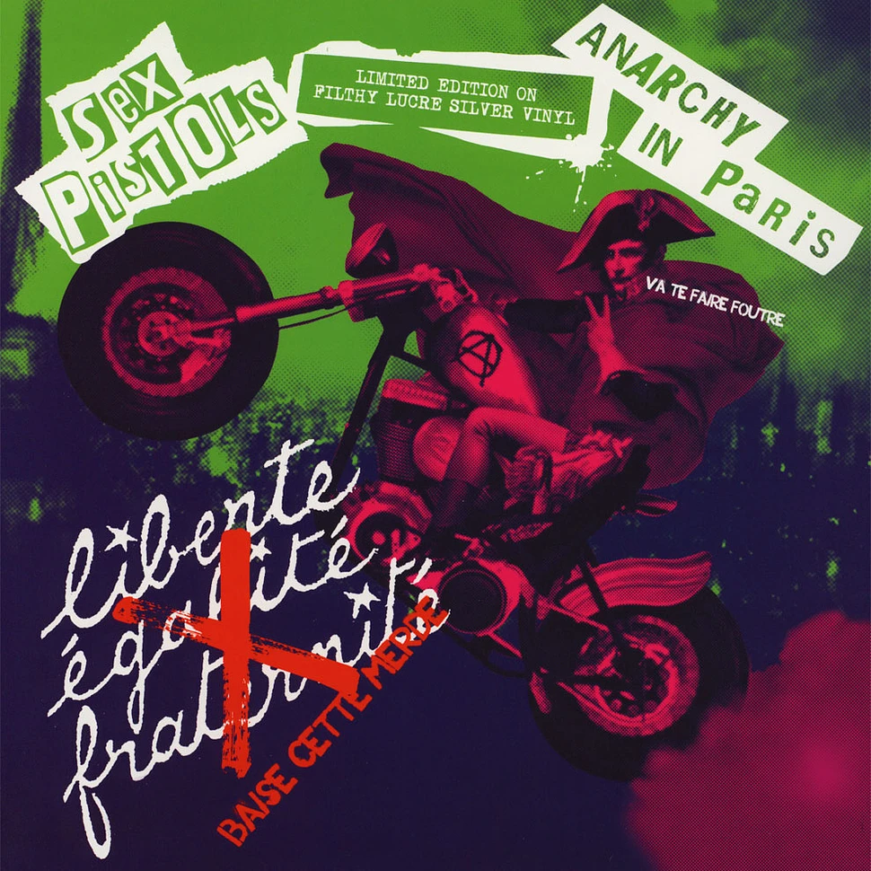 Sex Pistols - Anarchy In Paris Silver Vinyl Edition