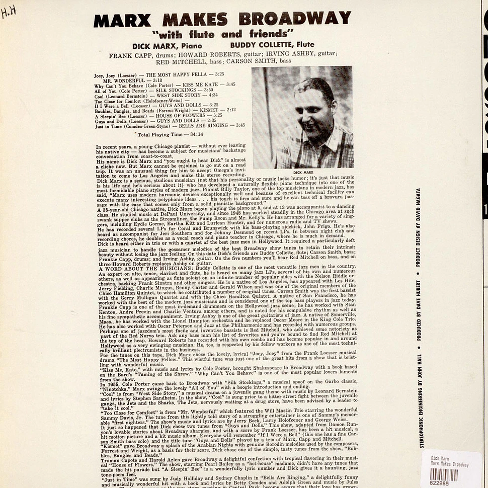 Dick Marx - Marx Makes Broadway