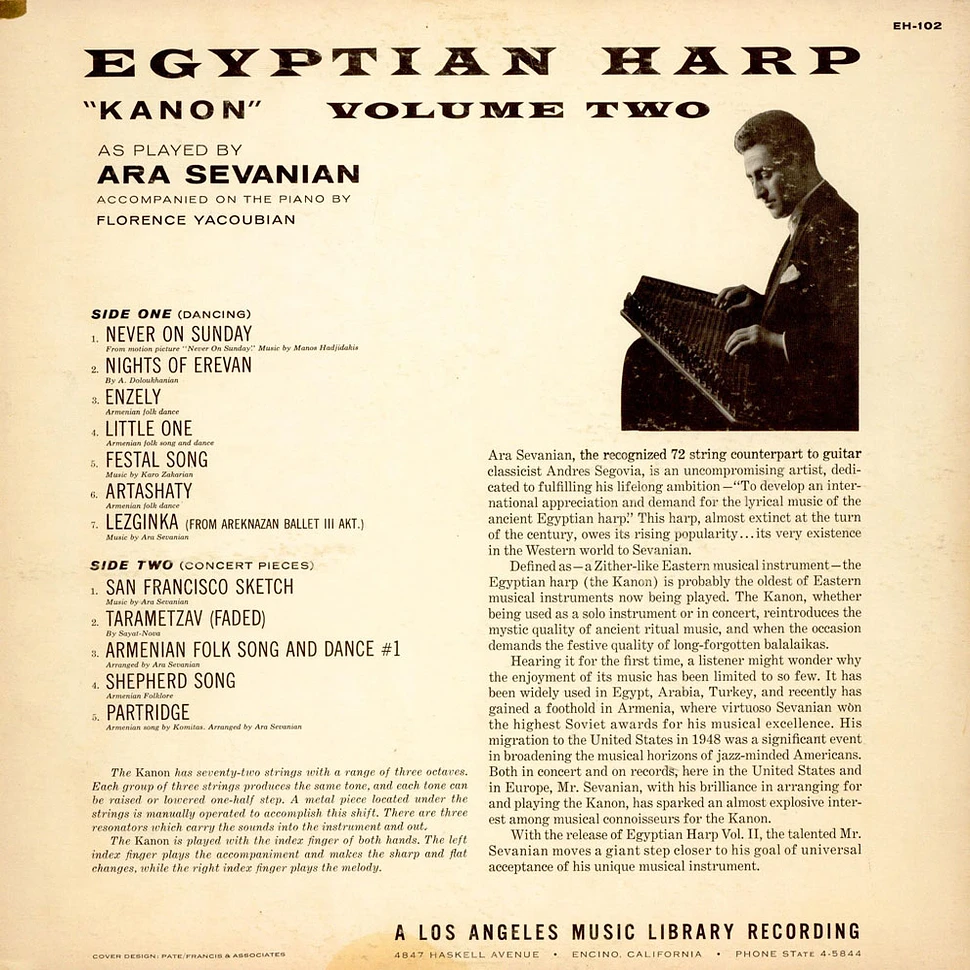 Ara Sevanian - Egyptian Harp Volume 2